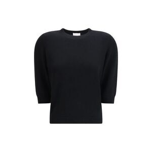 Allude Women Crew-Neck Sweater With Three-Quarter Sleeves